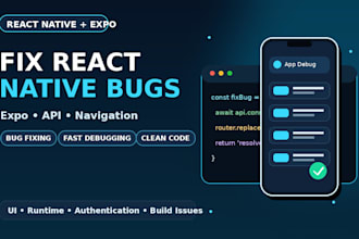 fix react native expo bugs, navigation, API, and build issues