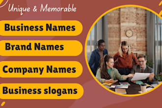 create unique business names and catchy slogans