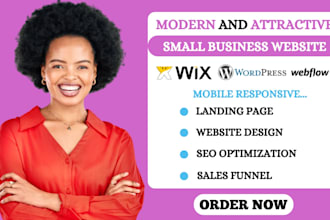 design small business website local service business website