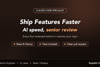 be your claude code specialist and ship features fast