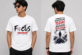design streetwear and typography t shirts