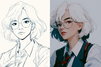 draw you an anime portrait or icon