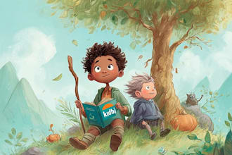 illustrate a festive holiday or christmas childrens book cover