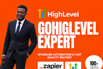 setup gohighlevel CRM, ai automation, workflows and sales funnel,