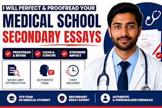 perfect and proofread your medical school secondaries