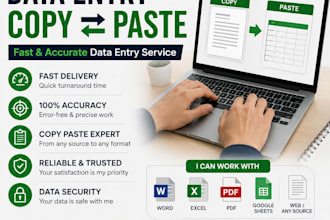 do data entry and copy paste