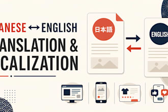 translate and localize japanese and english content
