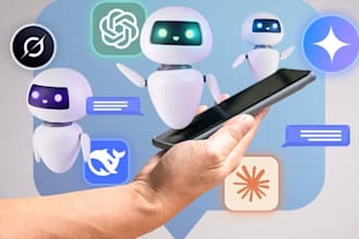 develop custom ai website, ai apps , ai integrated chatbot