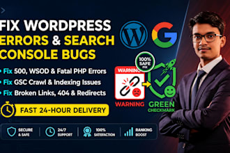 fix wordpress errors, issues, bugs, and crawl errors