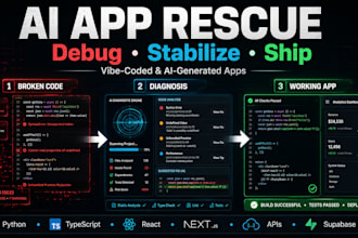 debug, fix, and stabilize your ai generated or vibe coded app