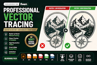 do vector tracing in adobe illustrator