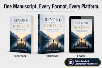 format and publish your book on ingramspark, lulu and amazon kdp