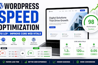 optimize wordpress speed and improve core web vitals performance, fix lcp