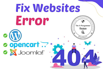 correcting or fixing website errors