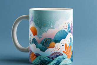 design awesome custom mug design