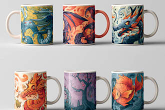 design a unique coffee mug and custom mug design