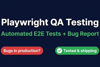 do playwright automated e2e testing and QA bug reports for your web app