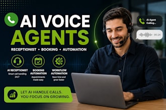 build ai voice agents, ai receptionist, and booking automation