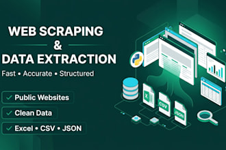 scrape websites and extract data