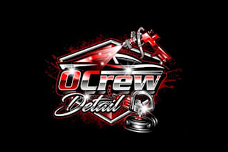 design minimalist crew detail car business logo
