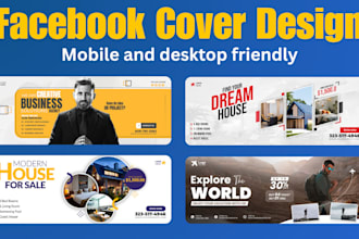 design premium facebook cover ad banner mobile friendly