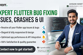 fix flutter app bugs, ui issues, and integrate apis
