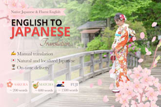 manually translate english into natural, native japanese