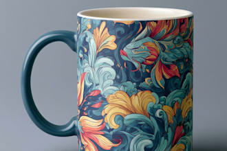 coffee mug design, custom mug design