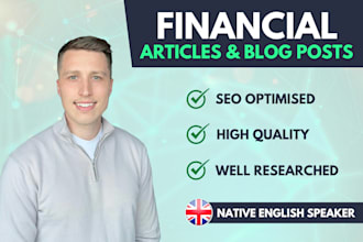 write fintech, investing, trading, crypto articles