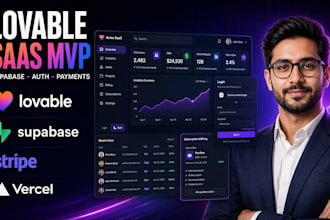 build a lovable ai saas mvp web app with supabase