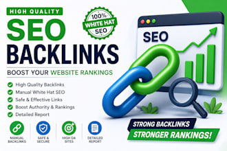 provide manual SEO backlinks for your website