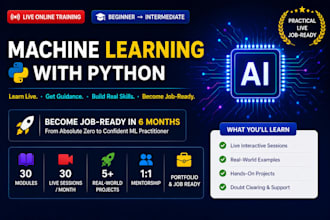 teach you machine learning with python live classes