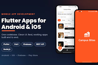 build a flutter app for android and ios