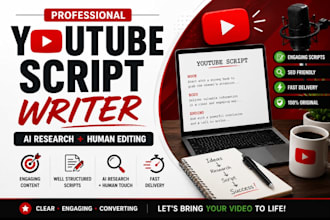 write engaging youtube scripts with ai and human editing