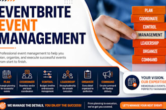 plan and manage your events on eventbrite