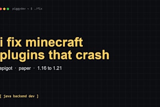 fix bugs errors and crashes on your minecraft plugin or server