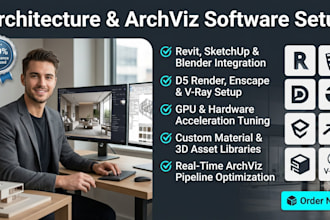 optimize architecture software via d5 render sketchup twinmotion enscape blender