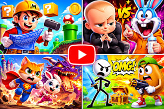 draw cartoon youtube thumbnail any art style