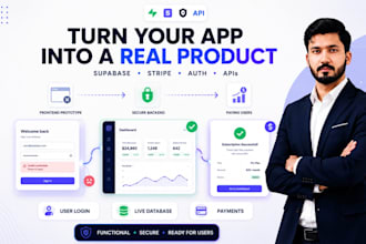 integrate supabase stripe apis and authentication into your lovable replit app