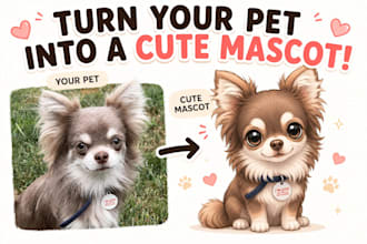 create a cute pet mascot from your photo