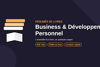write a clear summary of your business or self help book