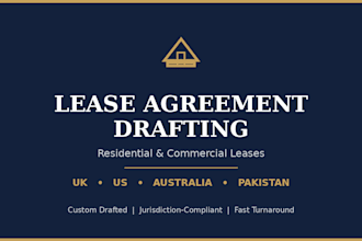 your lease agreement for UK, US, australian or pakistani law