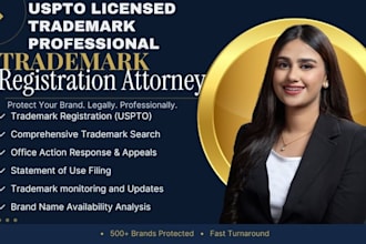 secure your brand with US trademark registration as trademark attorney