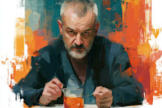 create stunning hand painted oil painting illustrations