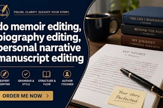 edit your memoir, biography, or personal narrative manuscript