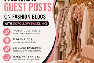 publish fashion guest posts on fashion blogs with dofollow backlinks