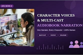 voice multiple characters for your audiobook narration