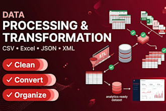 clean, organize and process your data