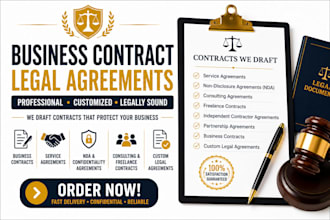 draft business contract nda service agreement freelance consulting contract