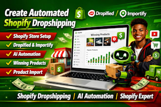setup shopify dropshipping store with dropified importify ai automation
